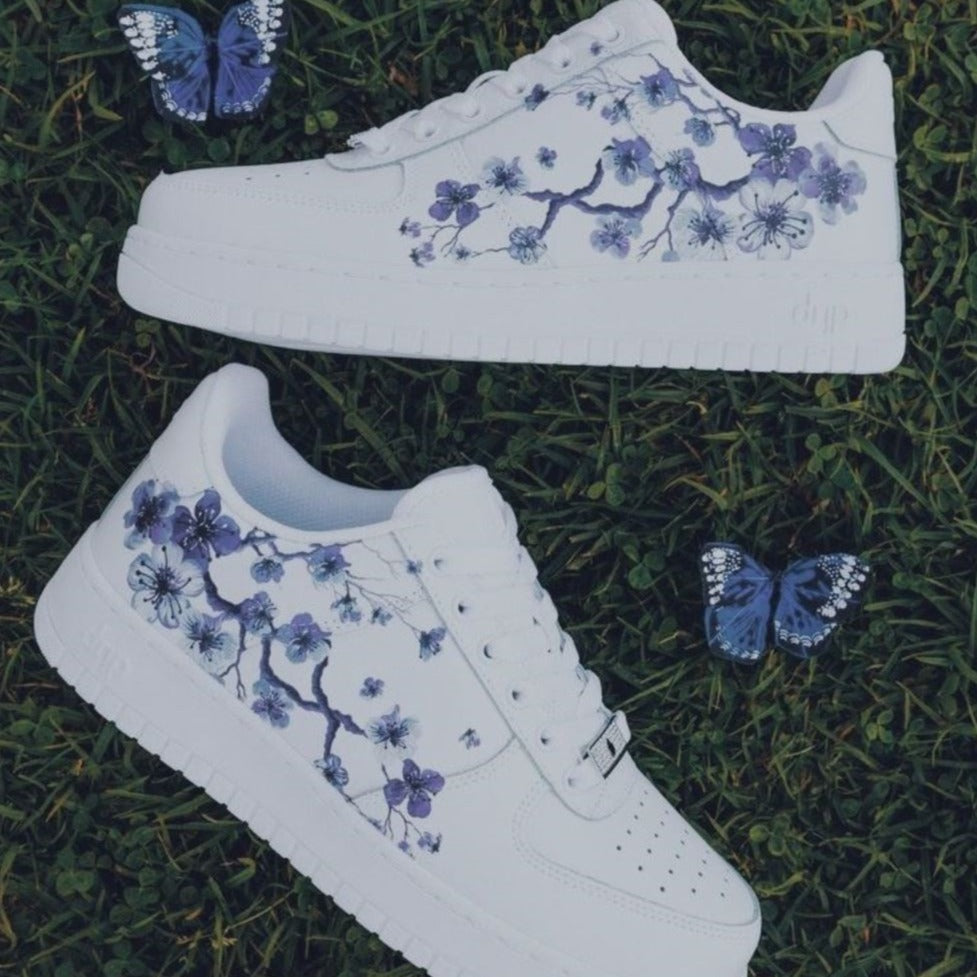 Plum Blossom Custom Sneakers Air Force 1