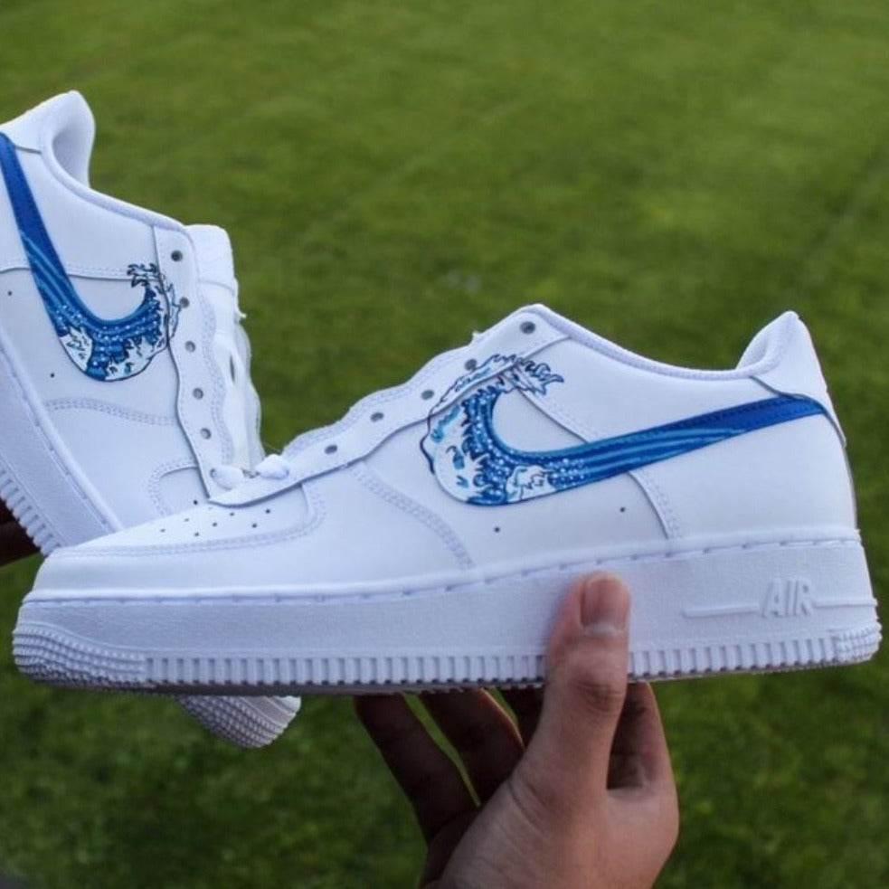 Blue Wave Custom Sneakers Air Force 1