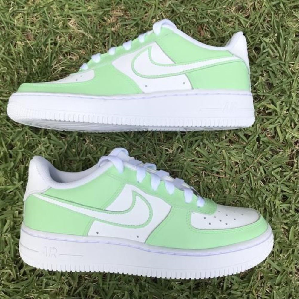 Light Green Custom Sneakers Air Force 1