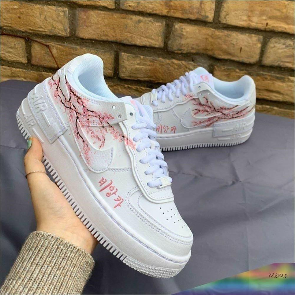 Cherry Shadow Custom Sneakers Air Force 1