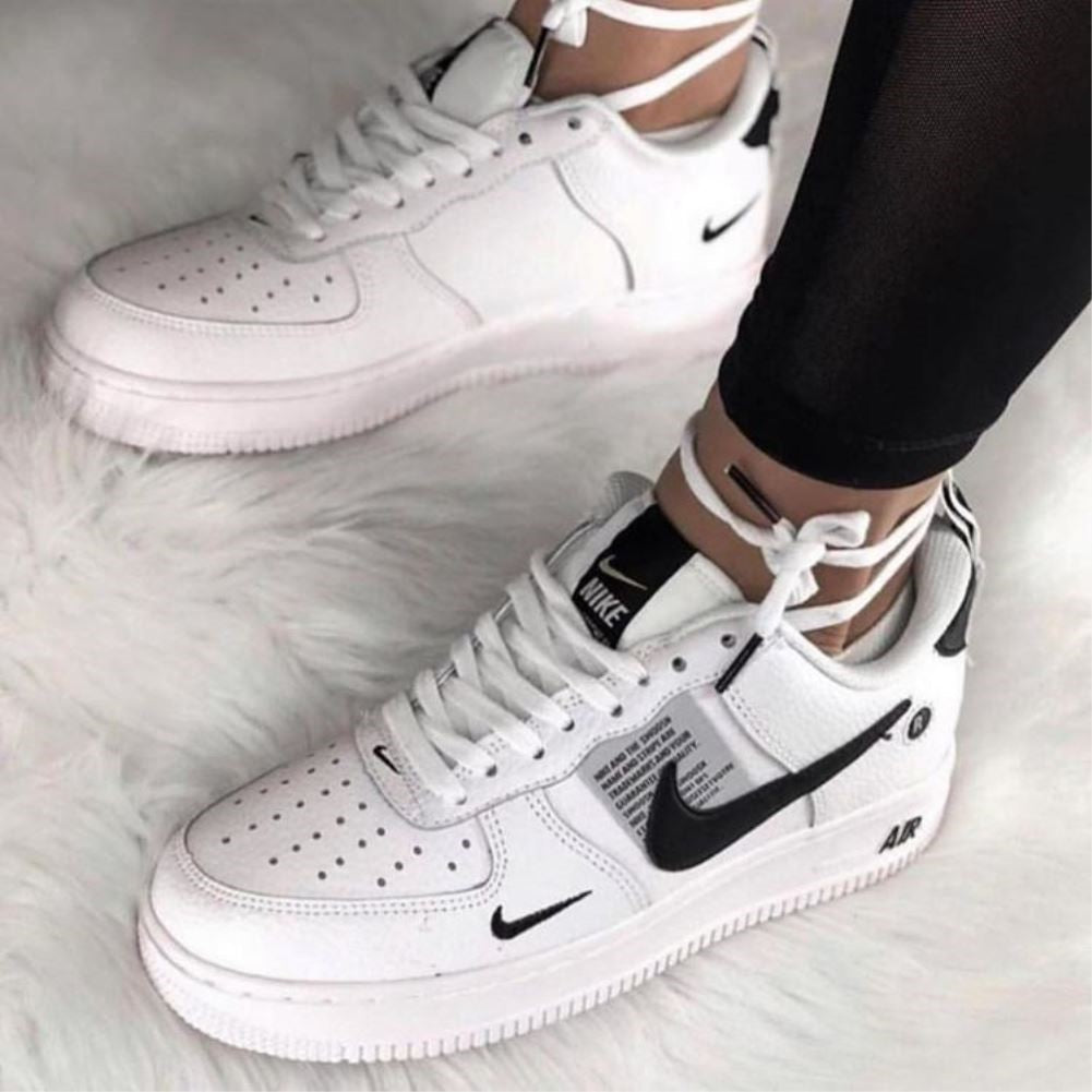 White Black Sneakers Custom Air Force 1