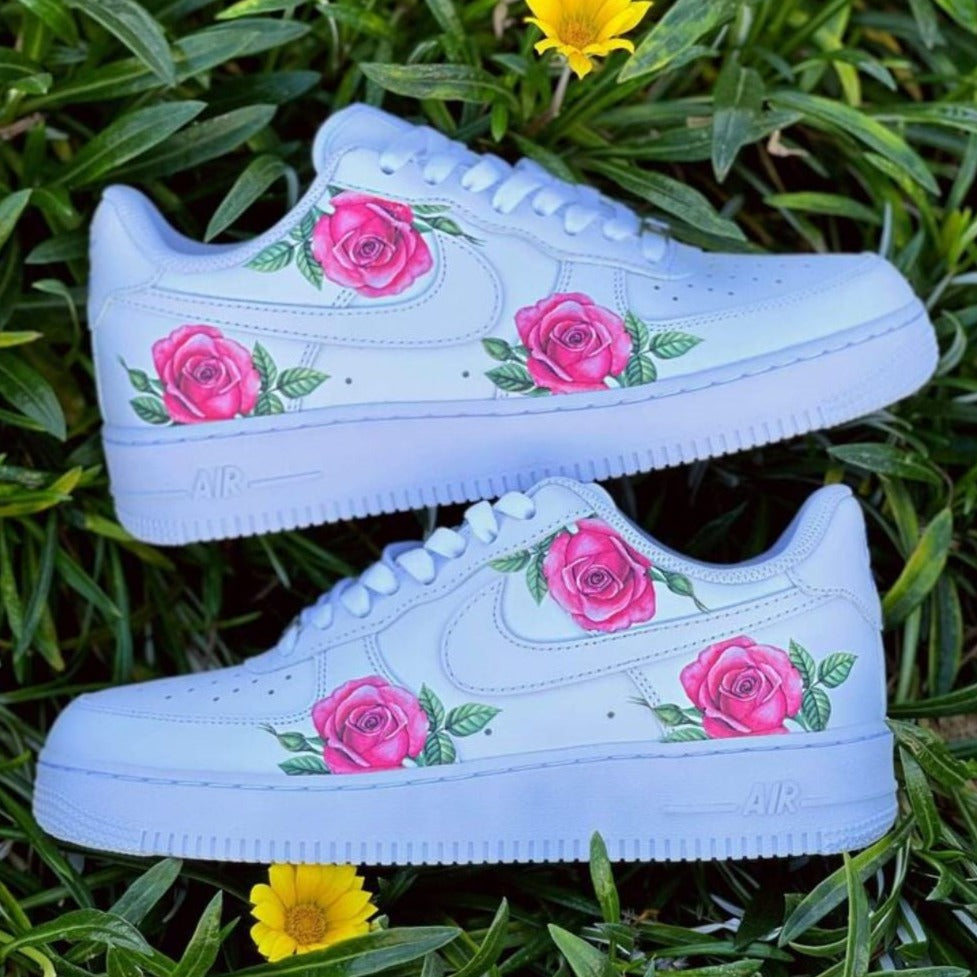 Pink Rose Custom Sneakers Air Force 1