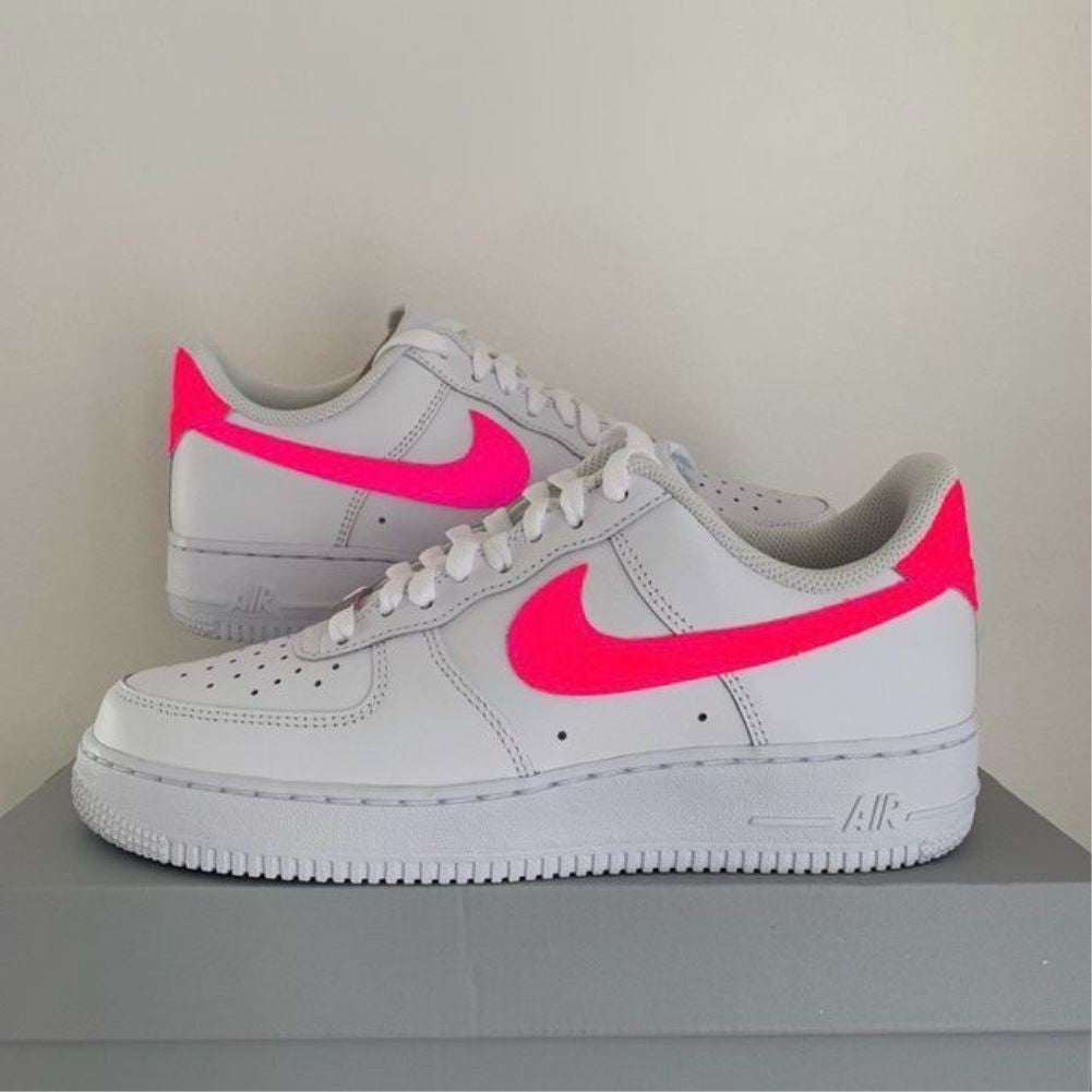 Neon Pink Custom Sneakers Air Force 1