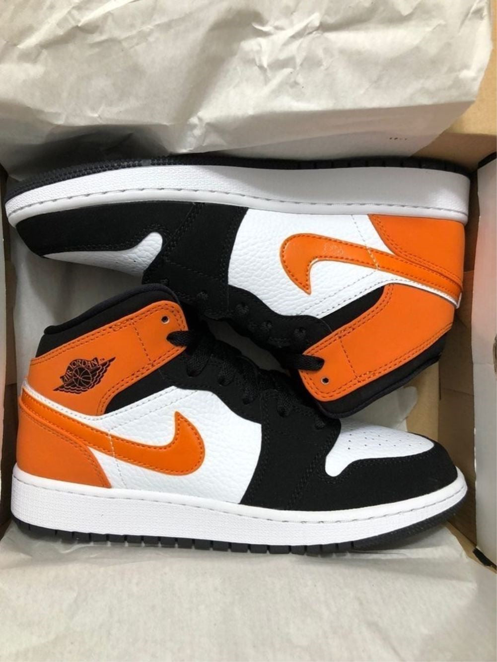 Orange Black Custom Sneakers Air Jordan 1