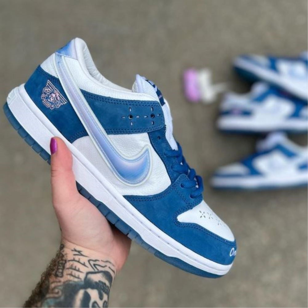 Blue Reflective Custom Sneakers Dunk