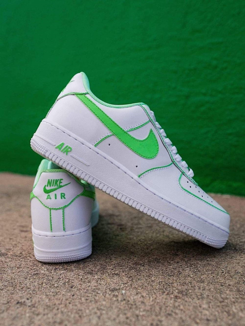 Lucky Green Custom Sneakers Air Force 1