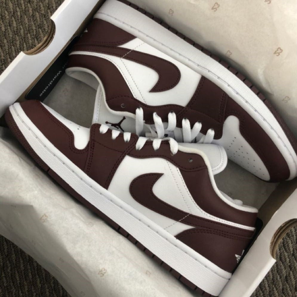 Dark Brown Sneakers Custom Air Jordan 1 Low