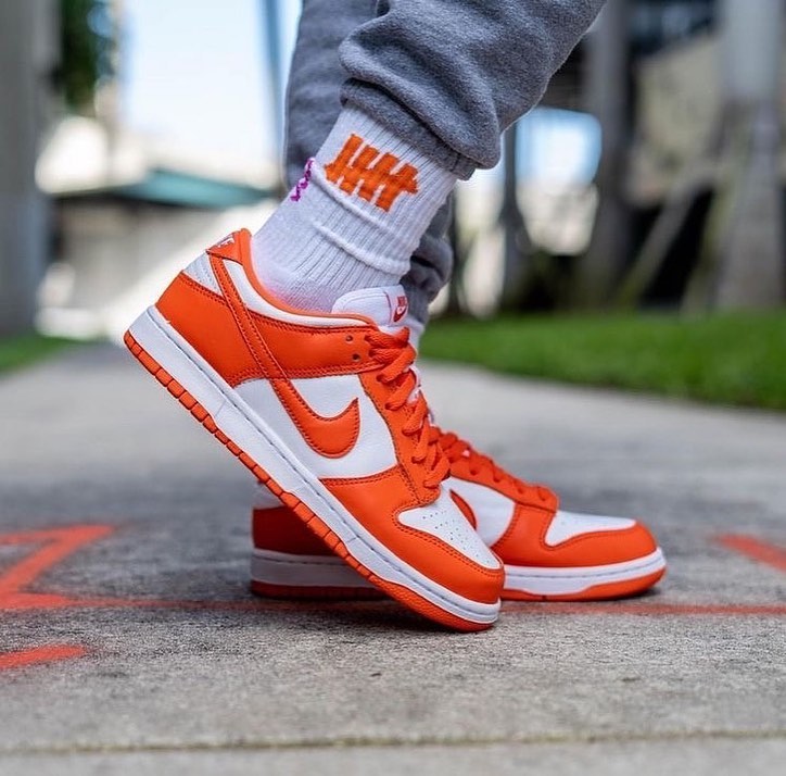 Orange Custom Sneakers Dunk