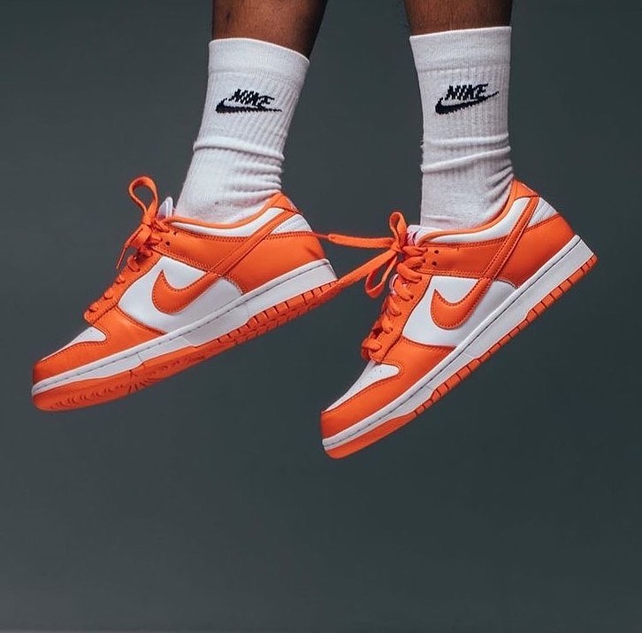 Orange Custom Sneakers Dunk