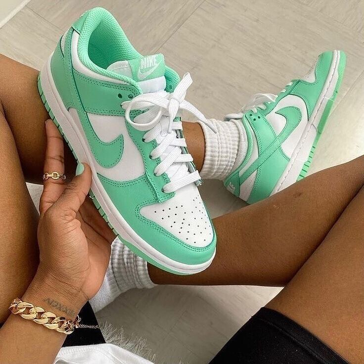 Mint Green Custom Sneakers Dunk