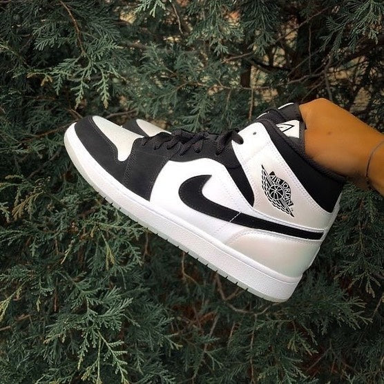 White Black Sneakers Custom Air Jordan 1