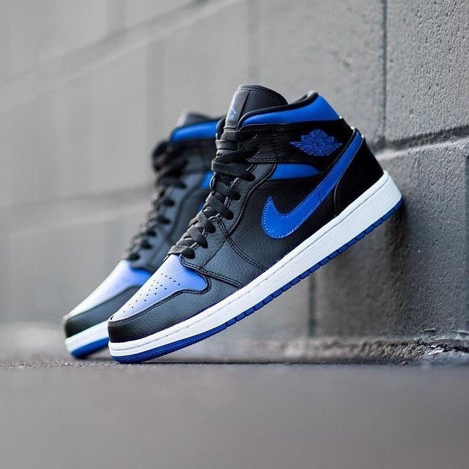 Black Blue Sneakers Custom Air Jordan 1