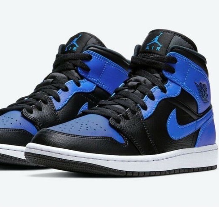 Blue Black Sneakers Custom Air Jordan 1