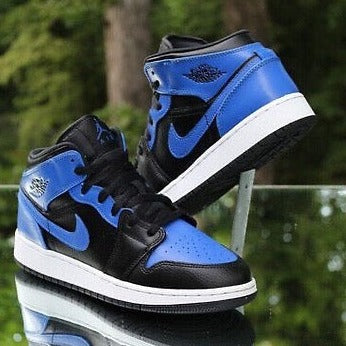 Blue Black Sneakers Custom Air Jordan 1