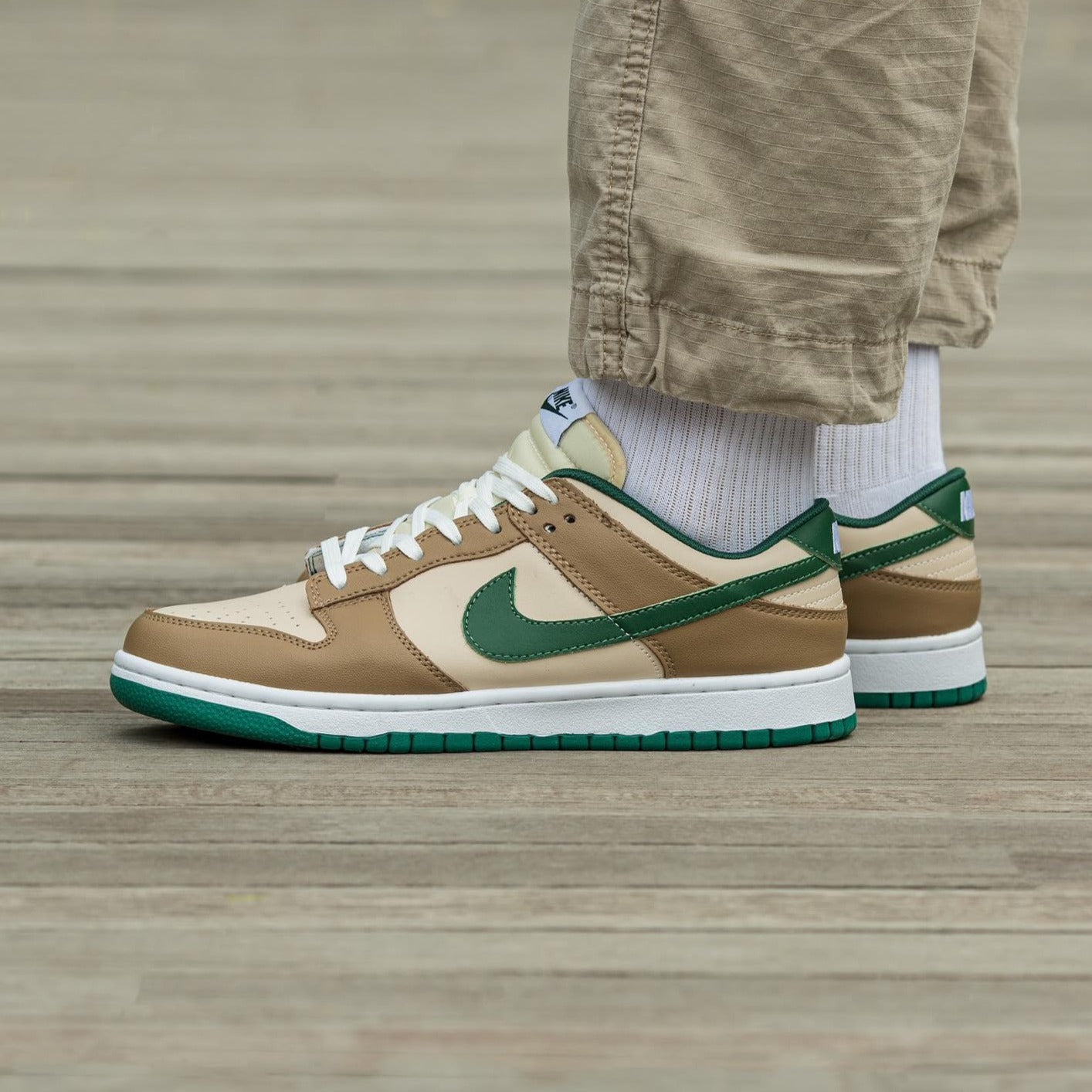 Brown Green Custom Sneakers Dunk