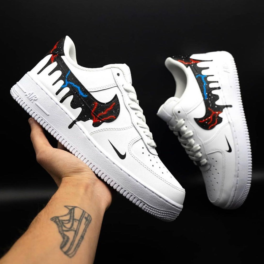 Lightning Night Custom Sneakers Air Force 1