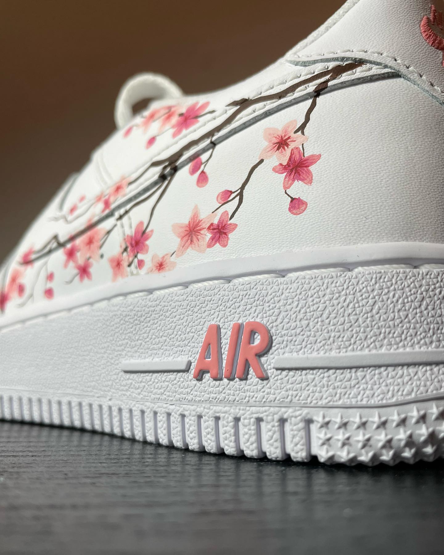 Pink Flowers Custom Sneakers Air Force 1