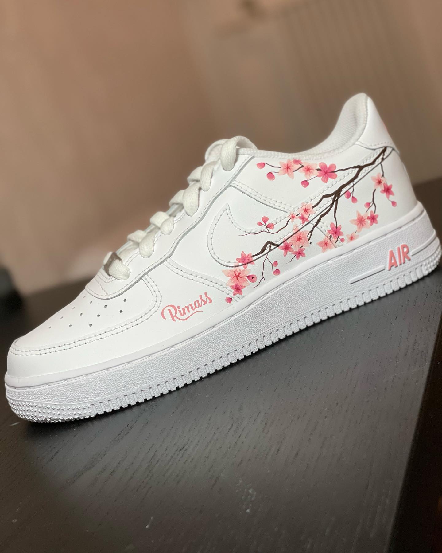 Pink Flowers Custom Sneakers Air Force 1