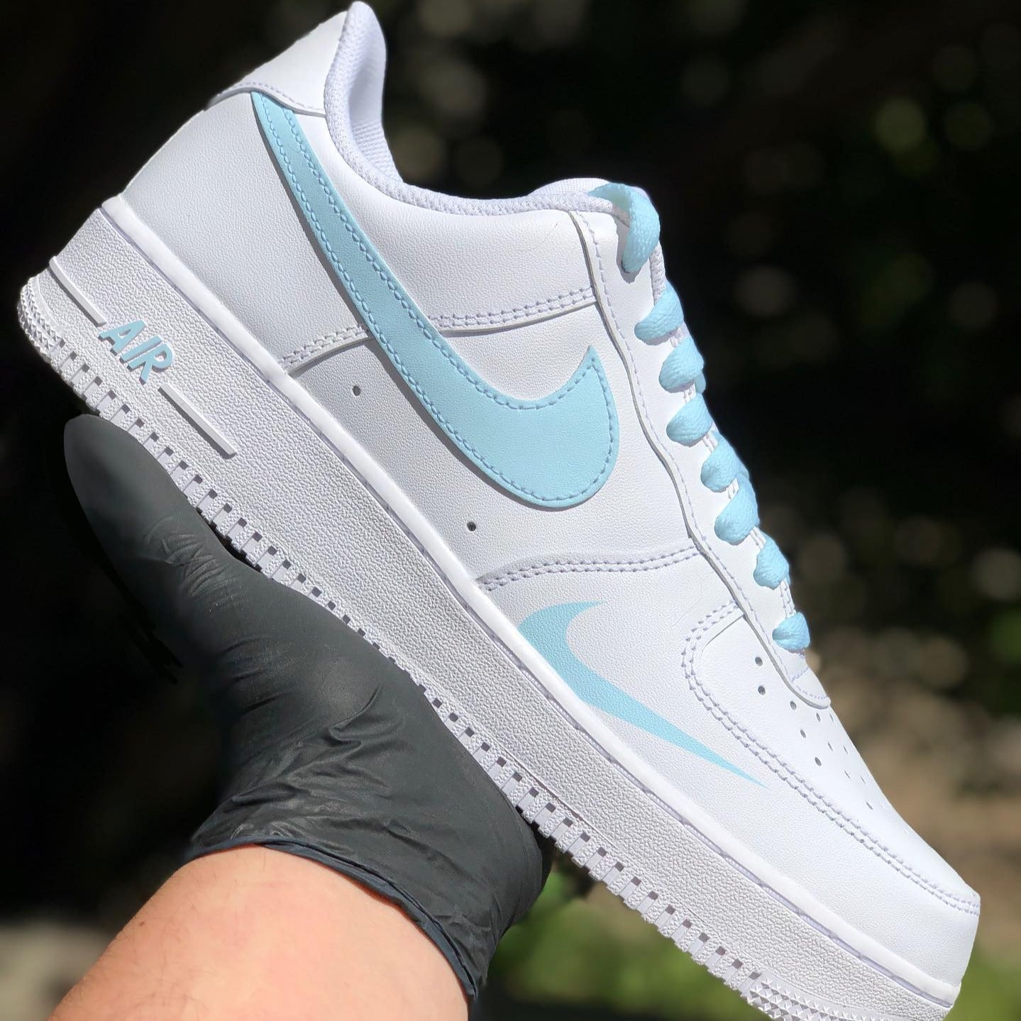 Baby Blue Custom Sneakers Air Force 1