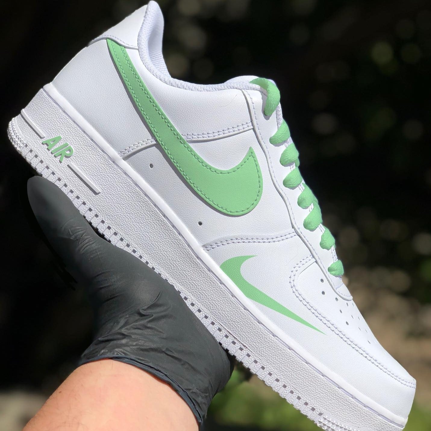 Soft Green Custom Sneakers Air Force 1