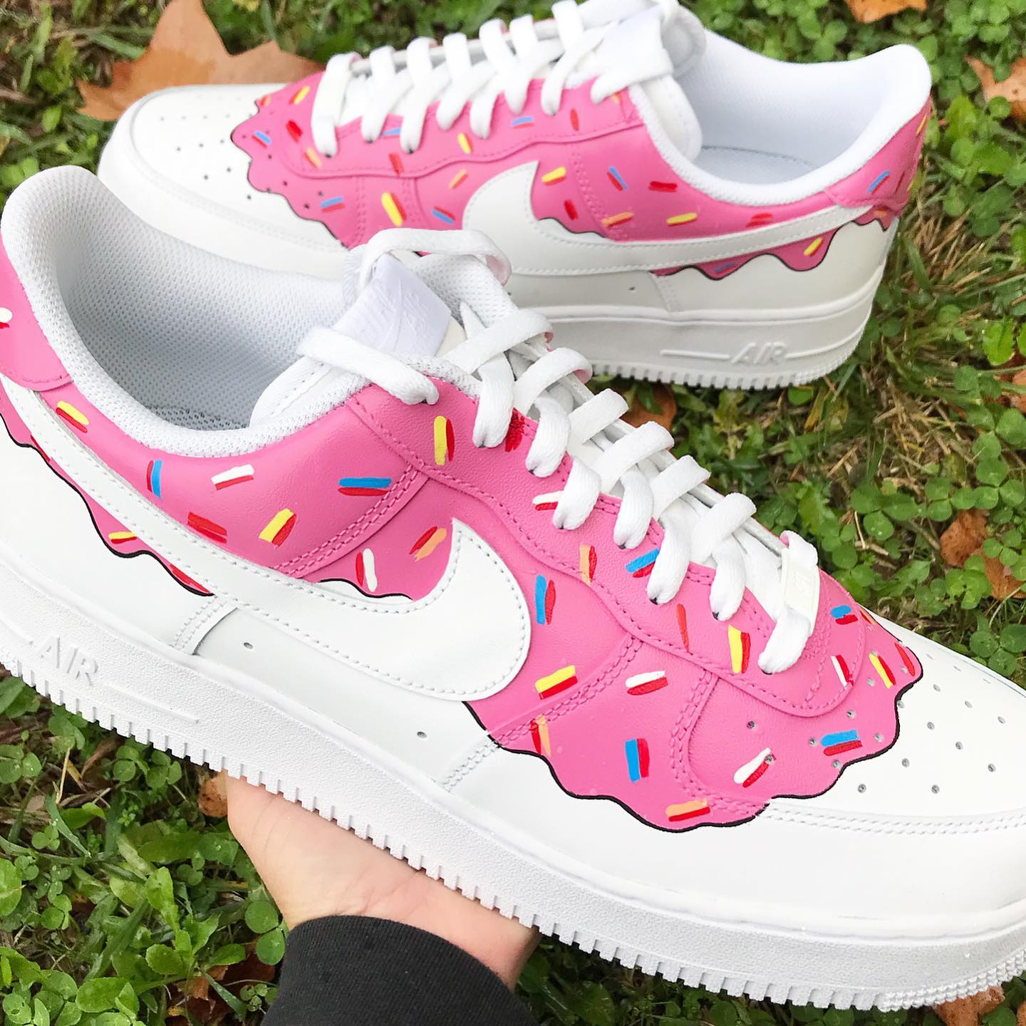 Pink Candy Shadow Custom Sneakers Air Force 1