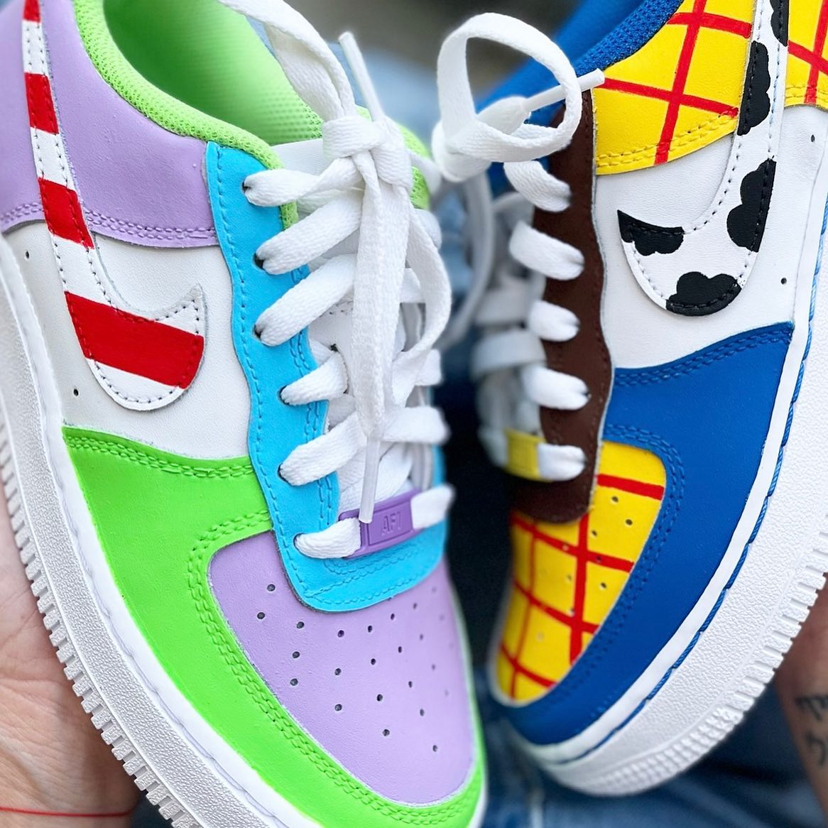 Colorful Cartoon Custom Sneakers Air Force 1