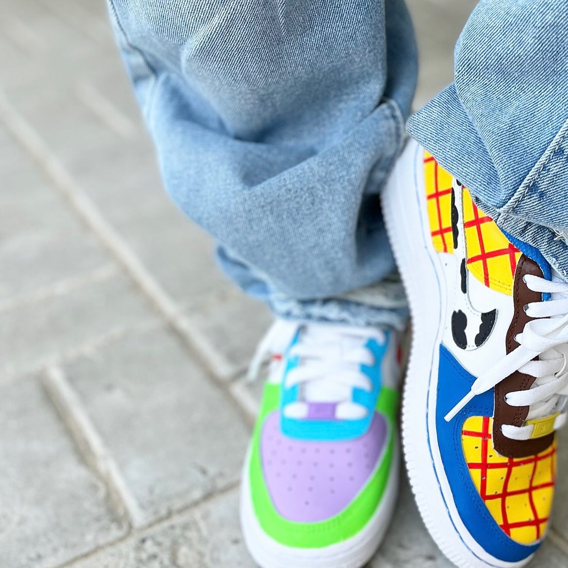 Colorful Cartoon Custom Sneakers Air Force 1