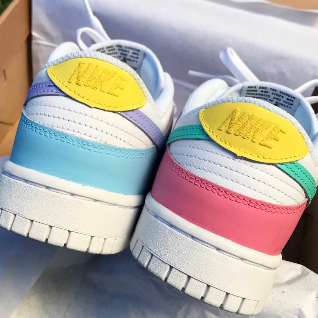 Colorful Custom Sneakers Nike Dunk