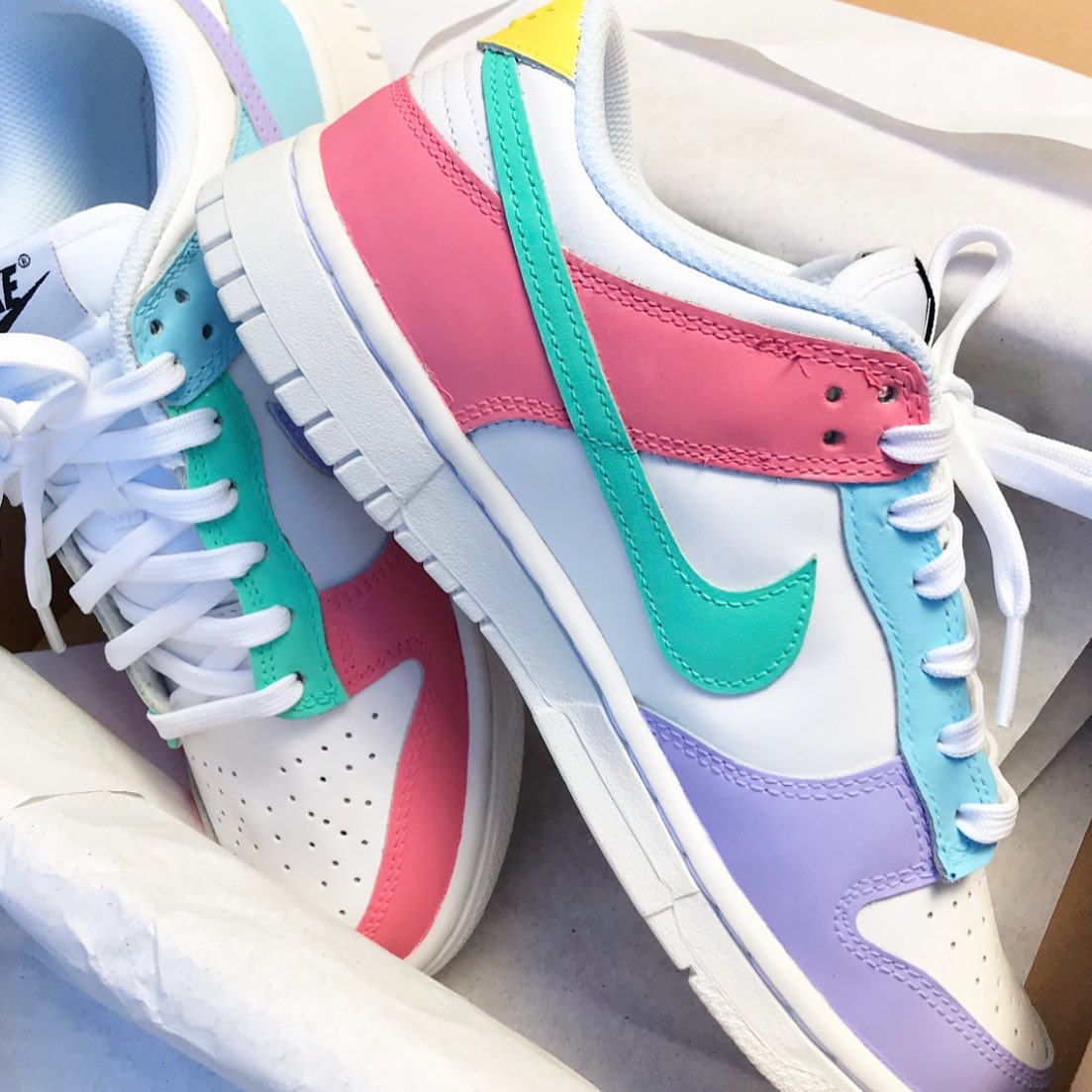 Colorful Custom Sneakers Nike Dunk