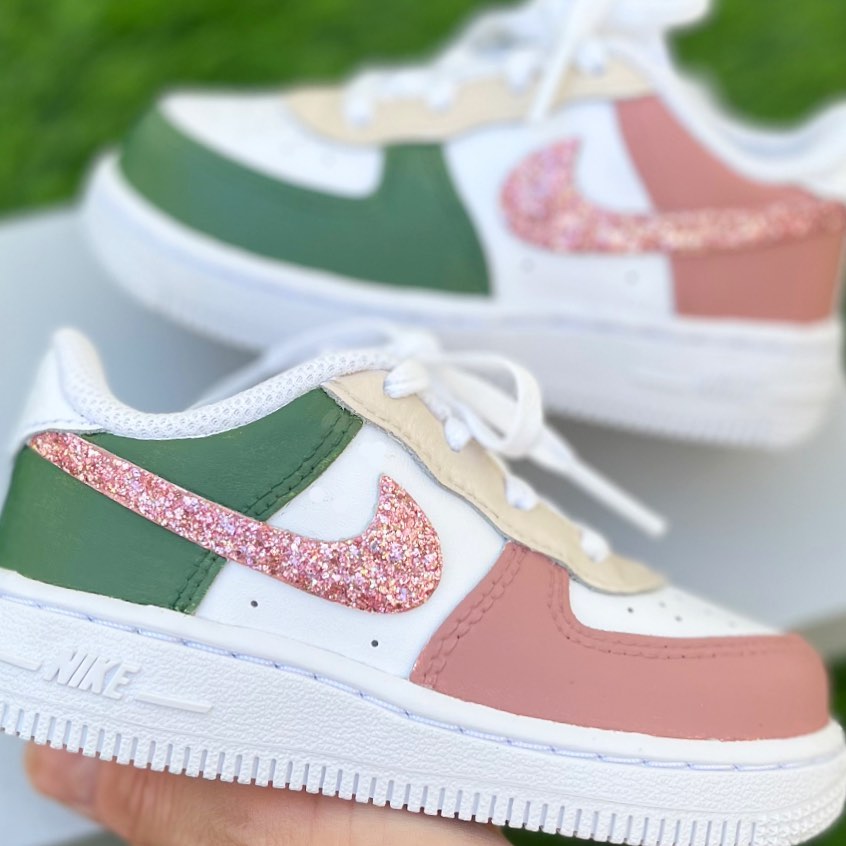 Tricolor Blinks Custom Sneakers Air Force 1