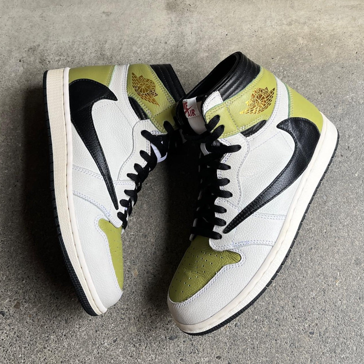 Green Scott Custom Sneakers Air Jordan 1