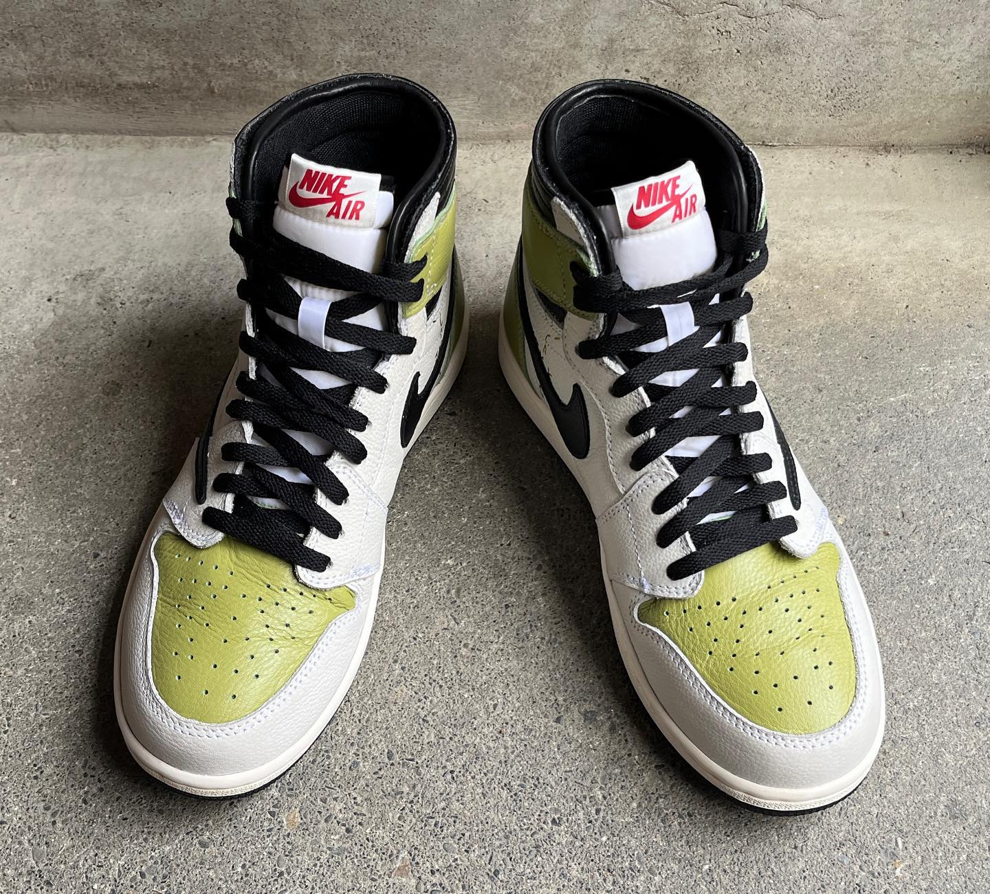 Green Scott Custom Sneakers Air Jordan 1