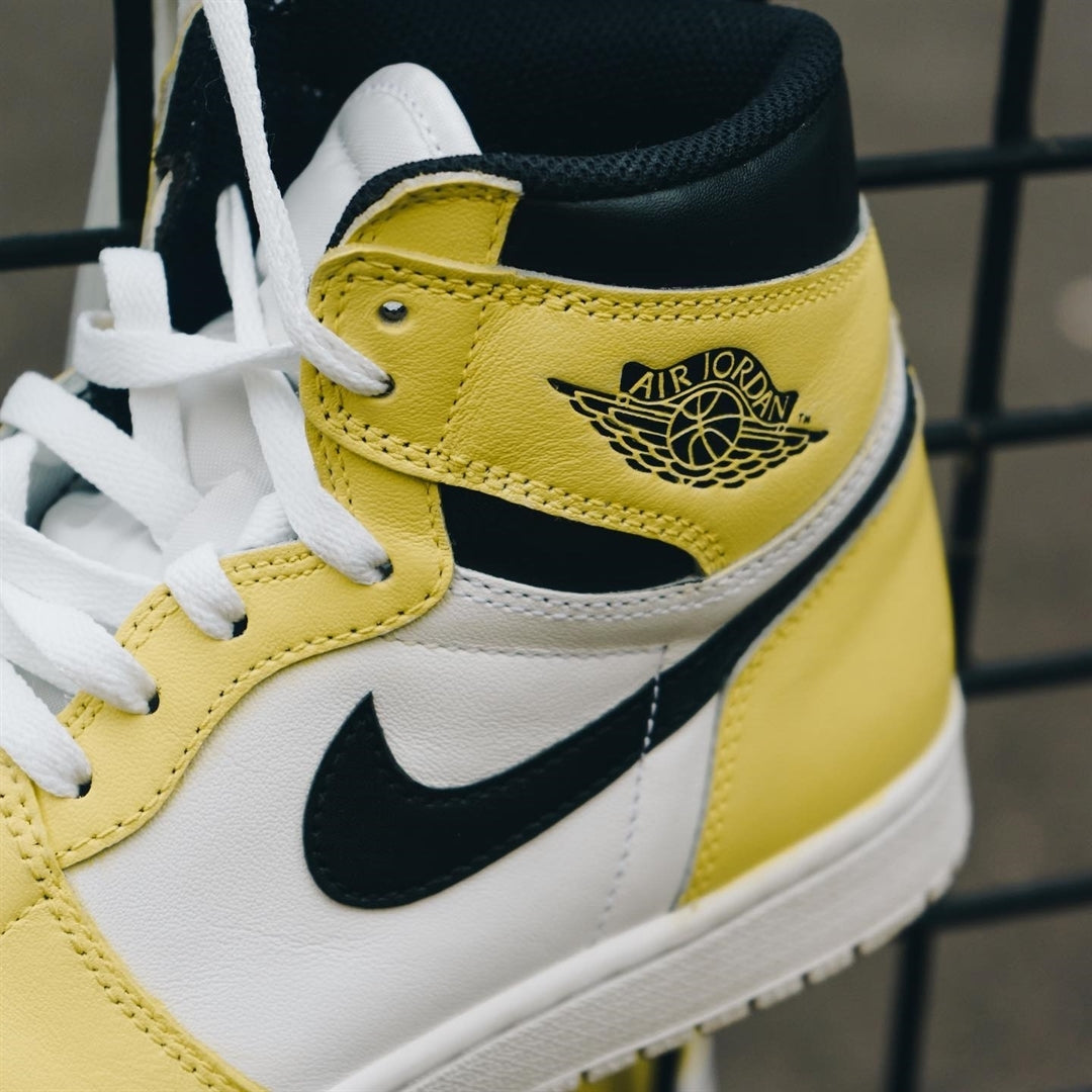 Yellow Black Custom Sneakers Air Jordan 1