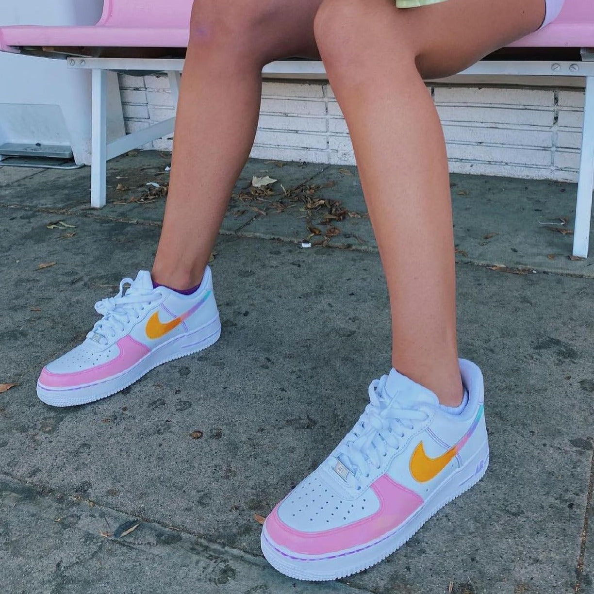 Pastel Gradient Custom Sneakers Air Force 1