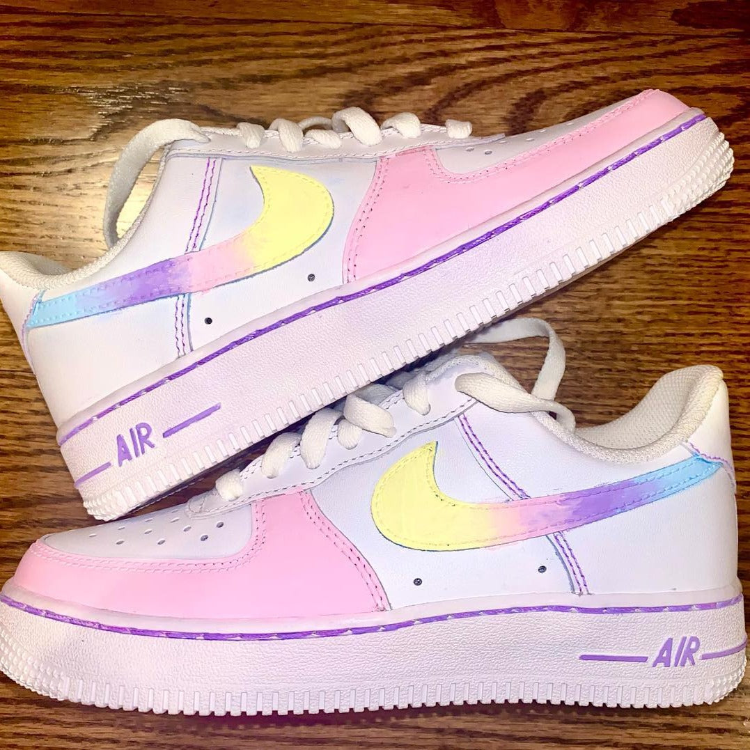 Pastel Gradient Custom Sneakers Air Force 1