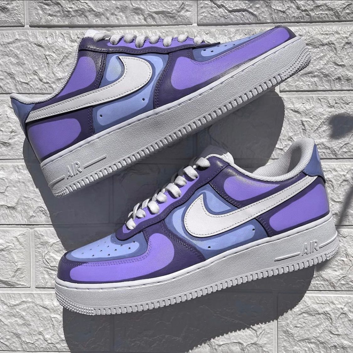 Dark Purple Custom Sneakers Air Force 1