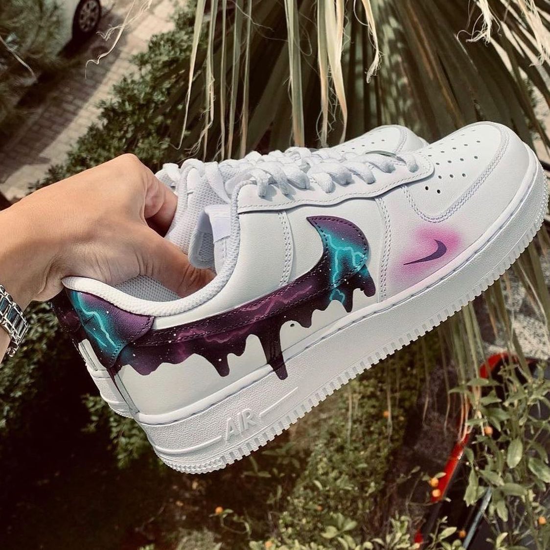 Lightning Drip Custom Sneakers Air Force 1