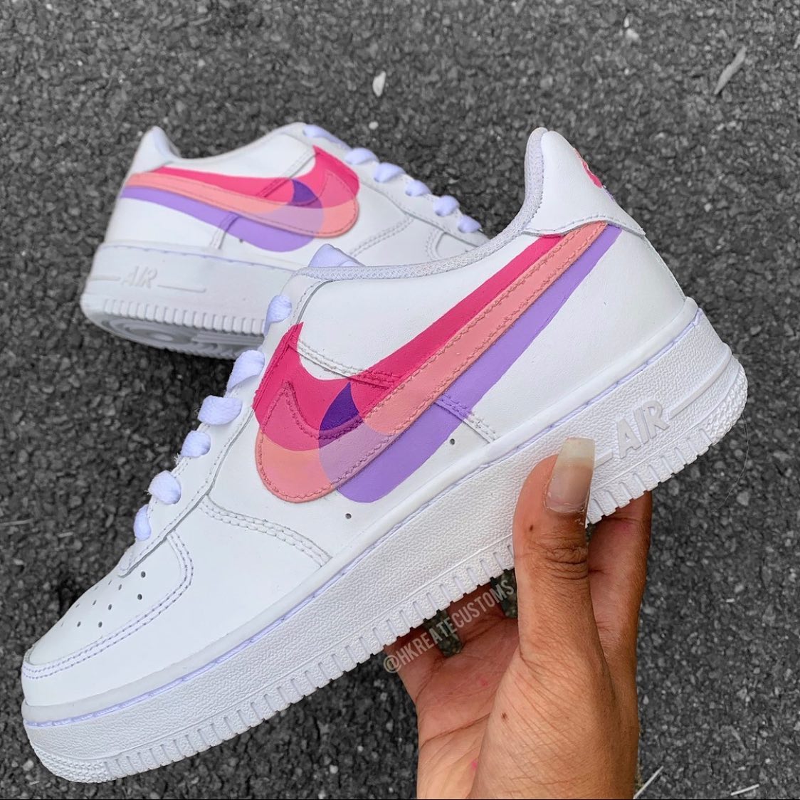 Pastels Shadows Custom Sneakers Air Force 1