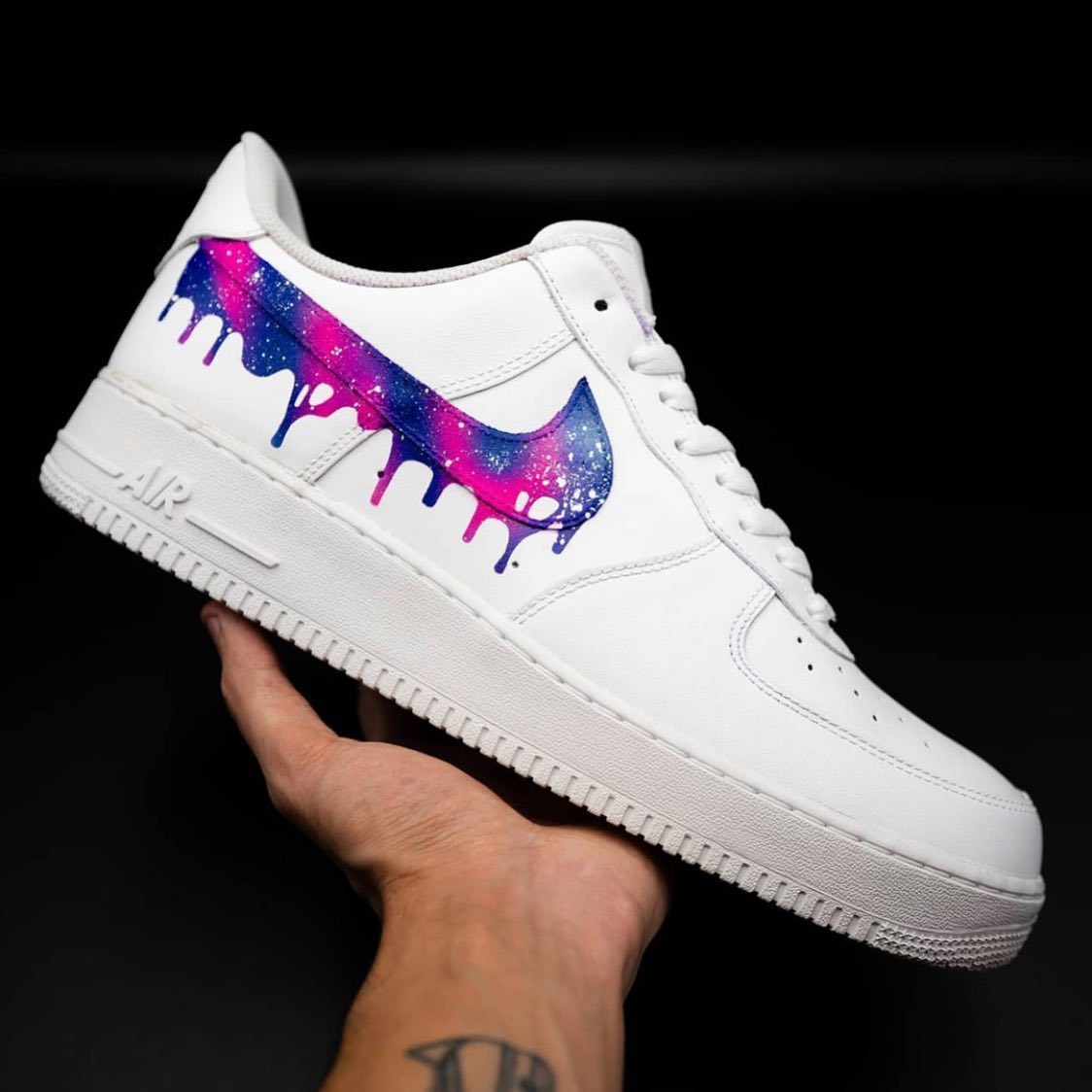 Unique Dripping Custom Sneakers Air Force 1