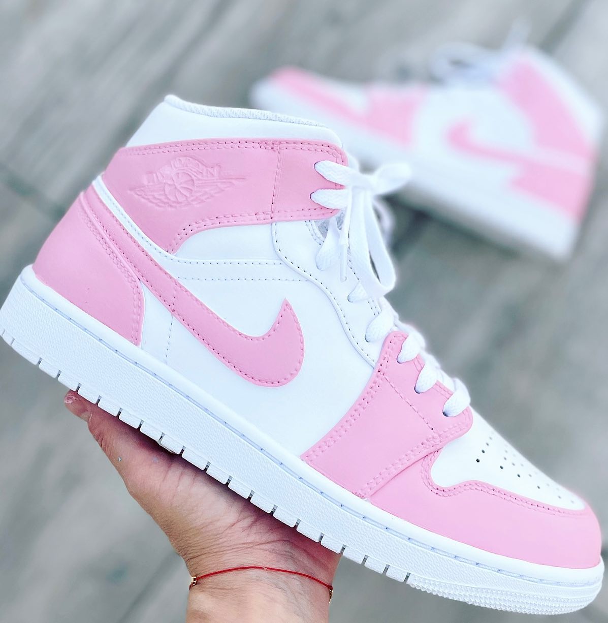 Soft Pink Custom Sneakers Air Jordan 1