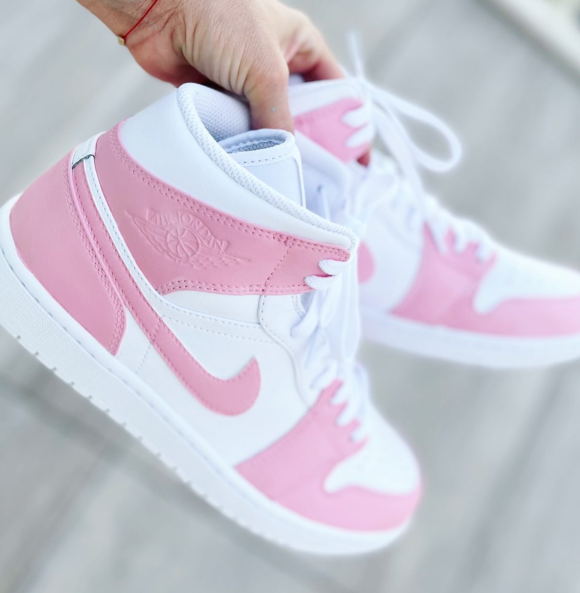 Soft Pink Custom Sneakers Air Jordan 1