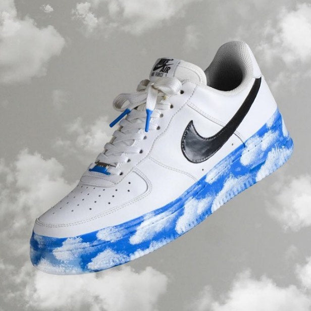 Blue Sky Custom Sneakers Air Force 1