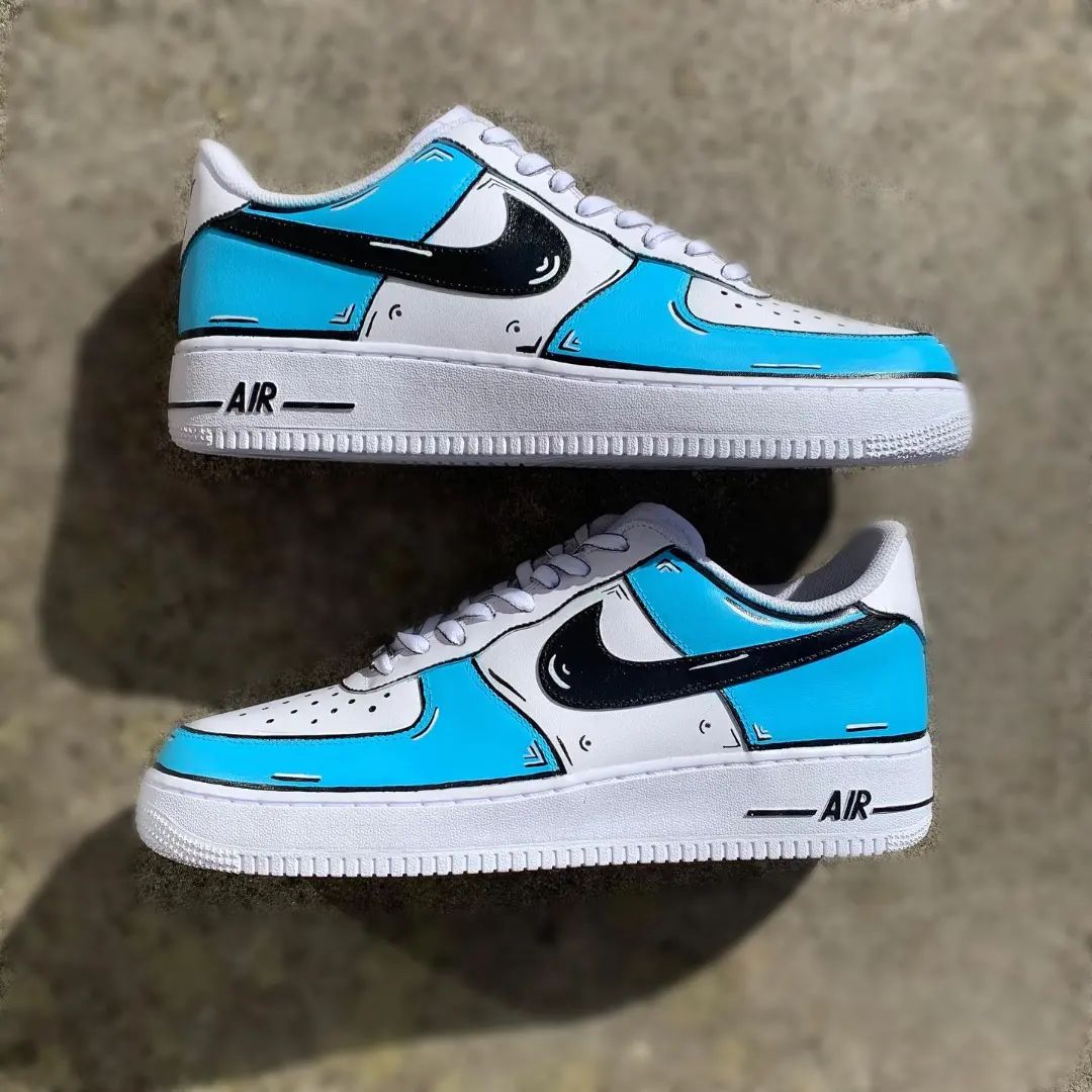 Sky Blue Custom Sneakers Air Force 1