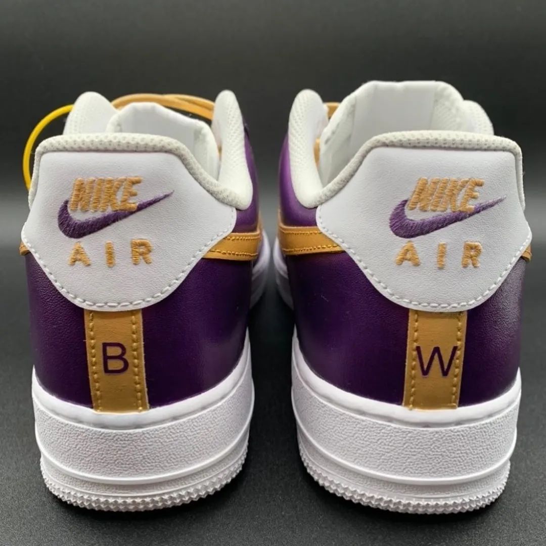 Golden Purple Custom Sneakers Air Force 1