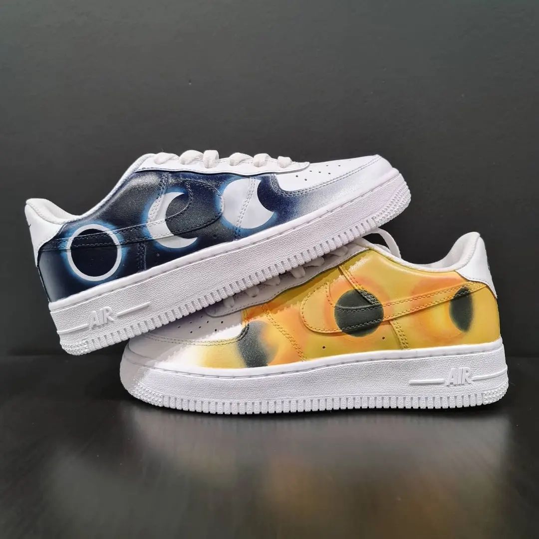 Moon Eclipse Custom Sneakers Air Force 1