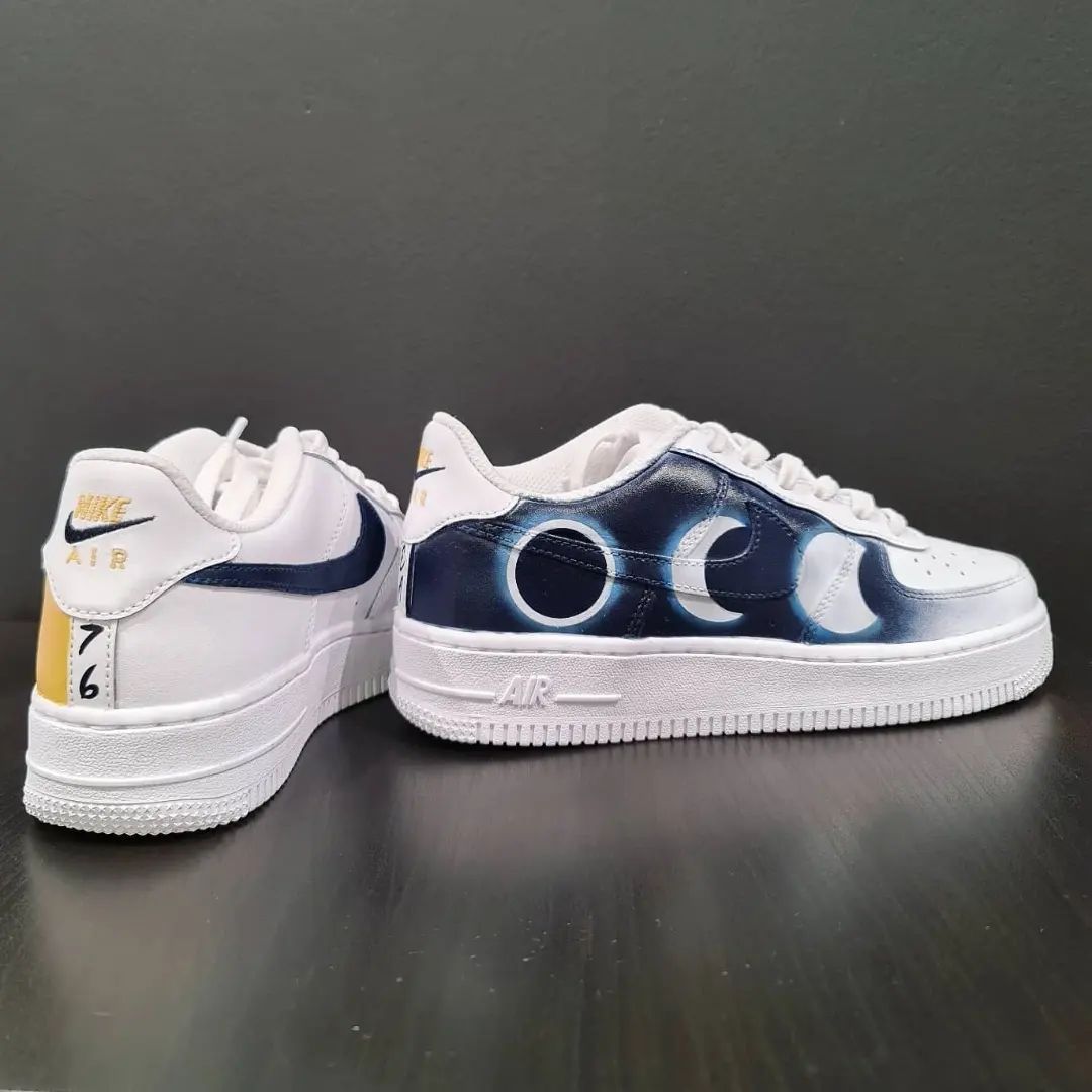 Moon Eclipse Custom Sneakers Air Force 1