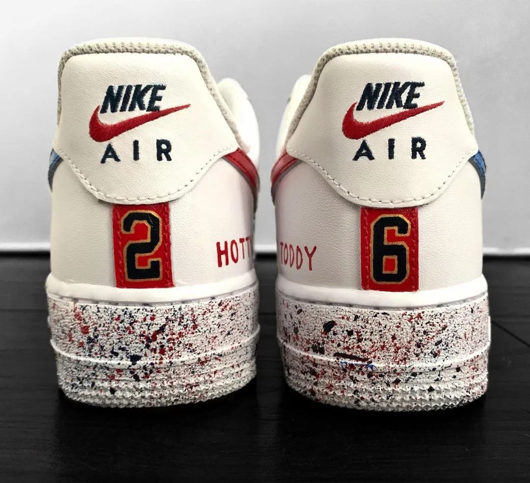 Tricolor Splash Custom Sneakers Air Force 1