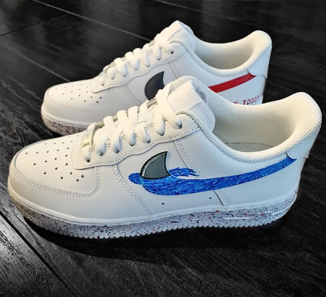 Tricolor Splash Custom Sneakers Air Force 1