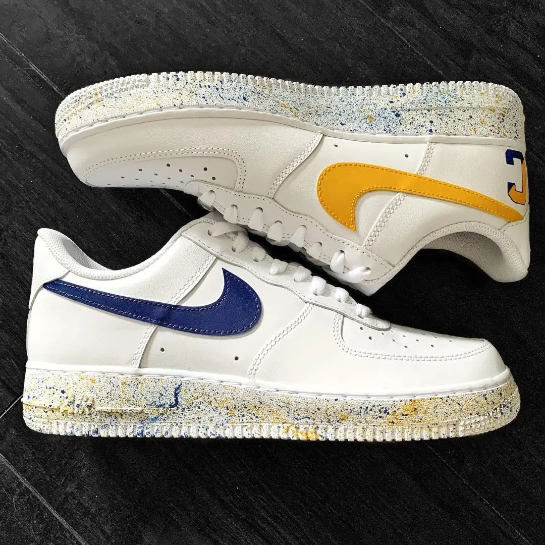 Tricolor Splash Custom Sneakers Air Force 1