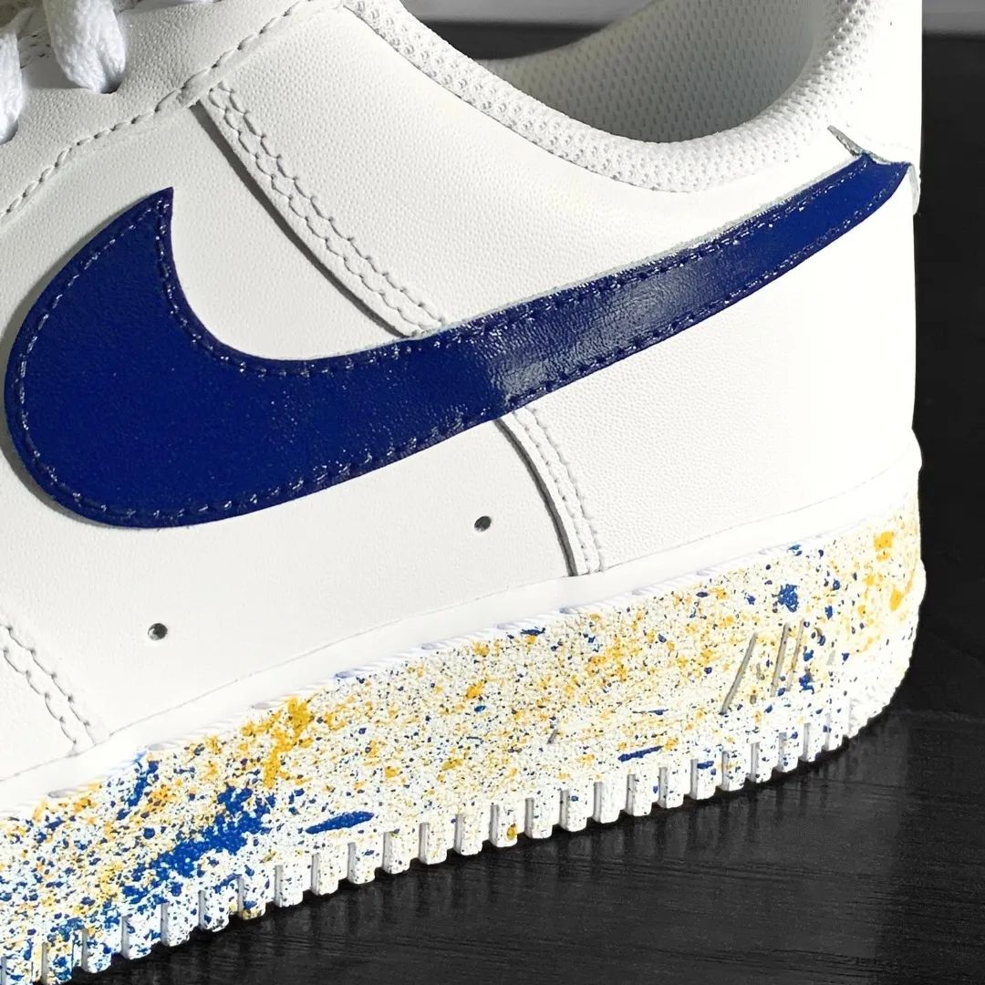 Tricolor Splash Custom Sneakers Air Force 1